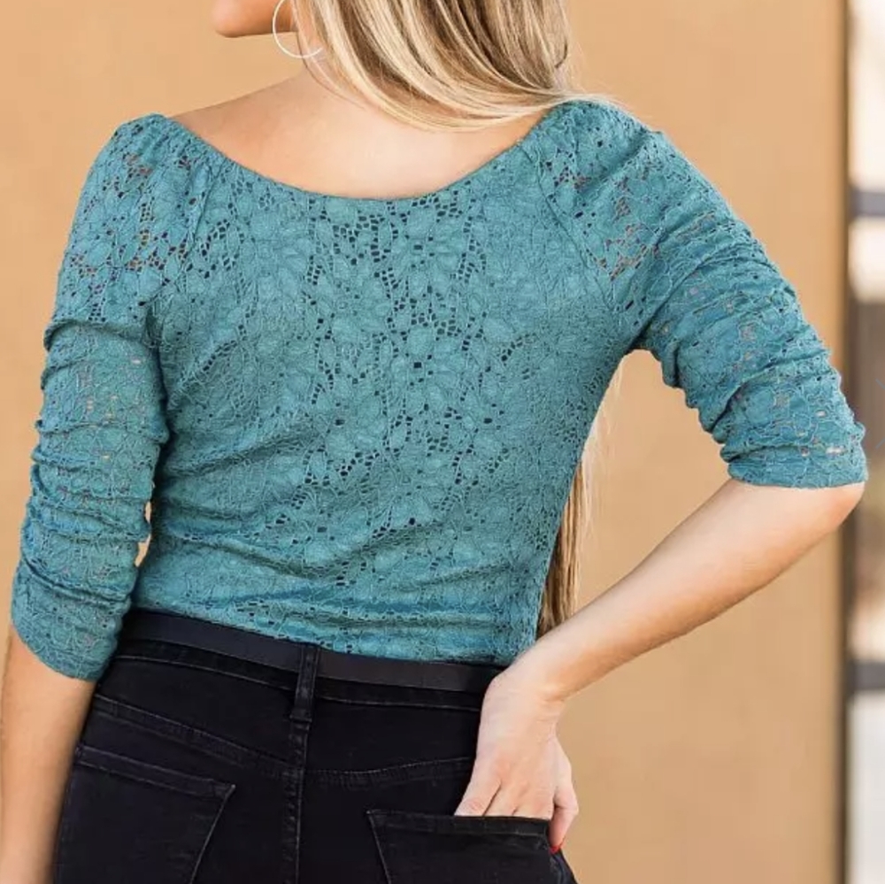 Lace Eyelet Top by Willow & Root - Picture 3 of 8